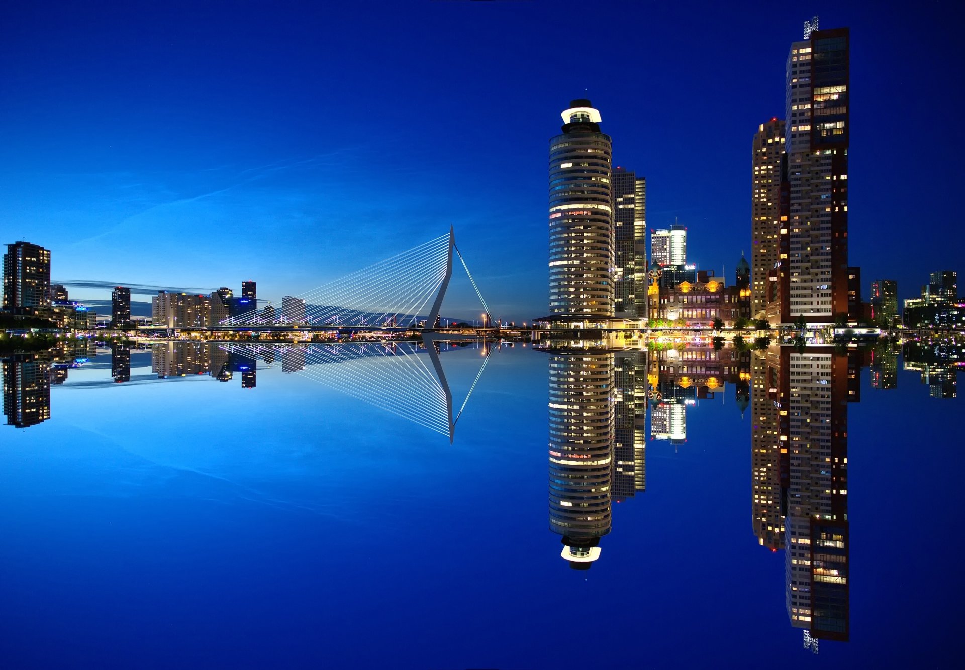 Download Reflection City Man Made Rotterdam Image