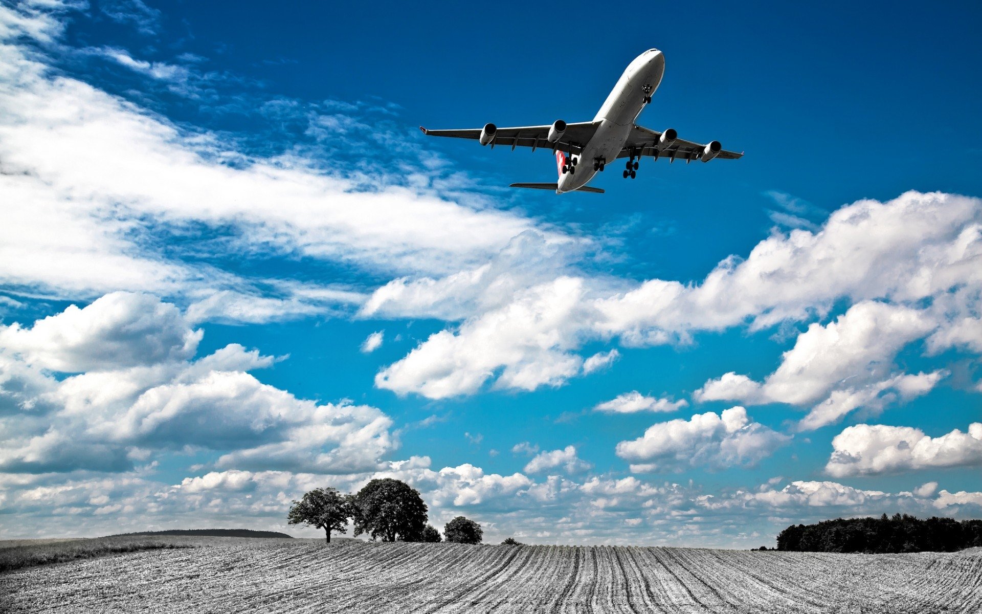 field swiss airlines vehicle aircraft Image