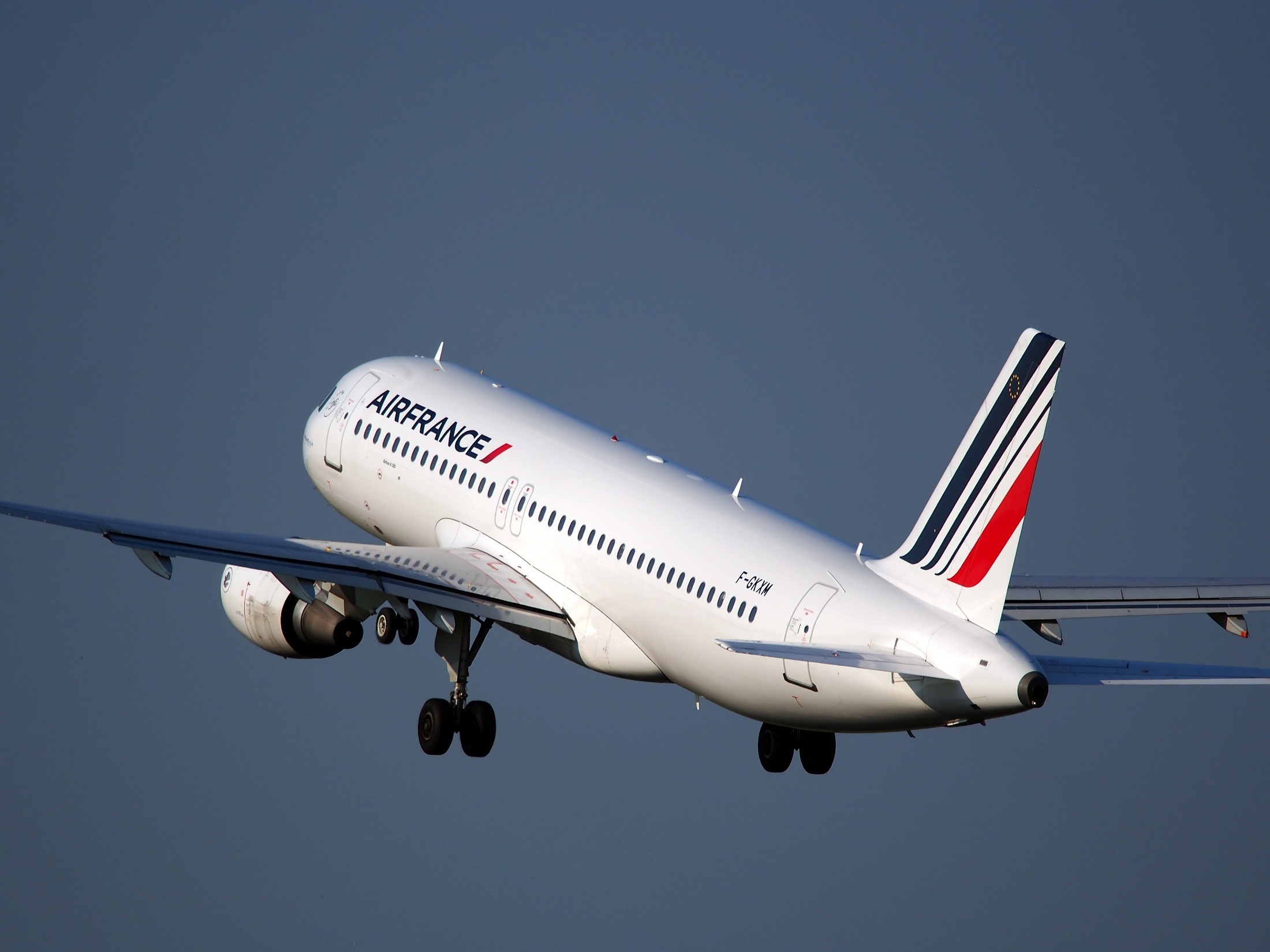 Air France F-GKXY, Airbus A320-214 taking off