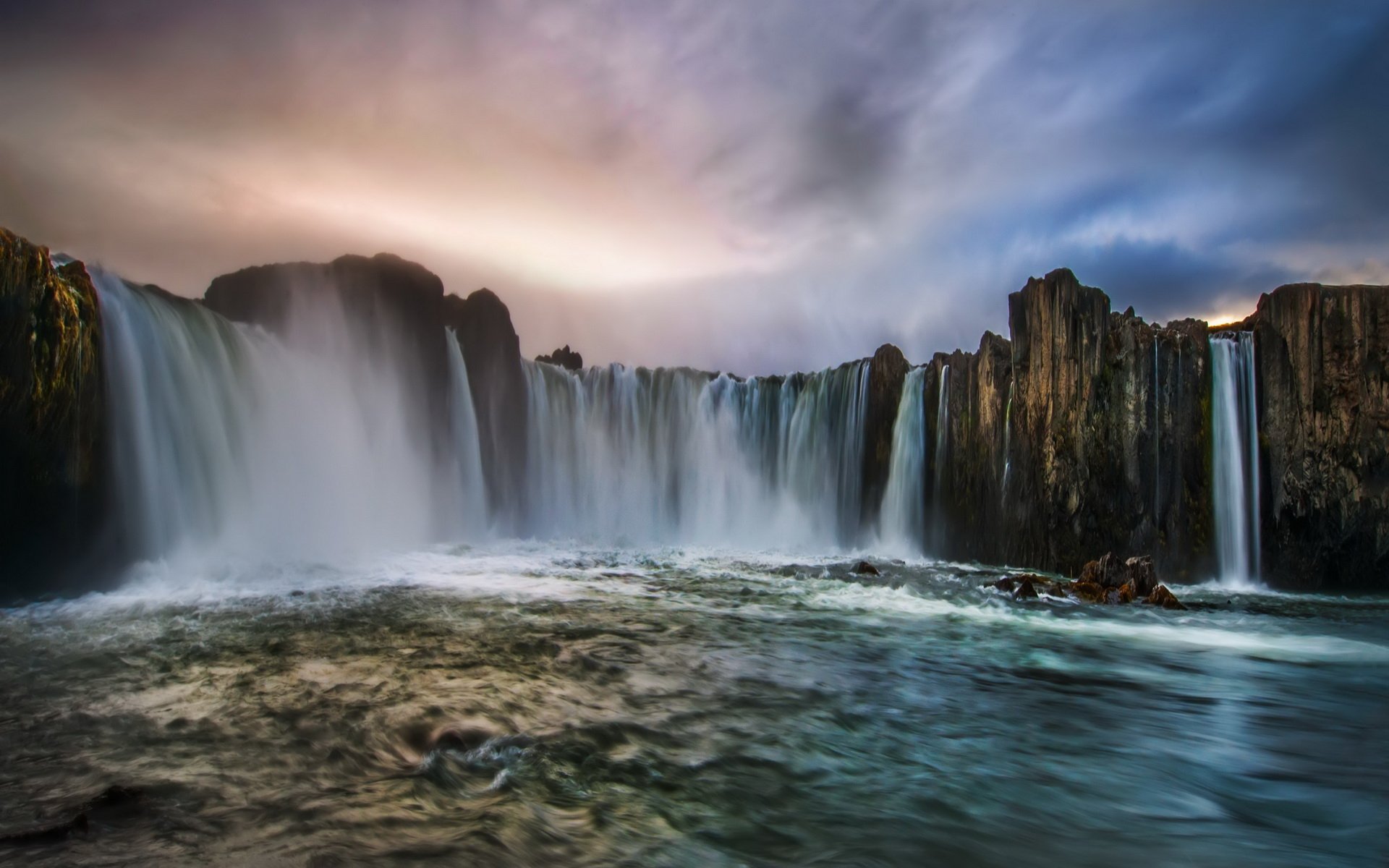 Download Iceland Waterfall Nature Goðafoss Image