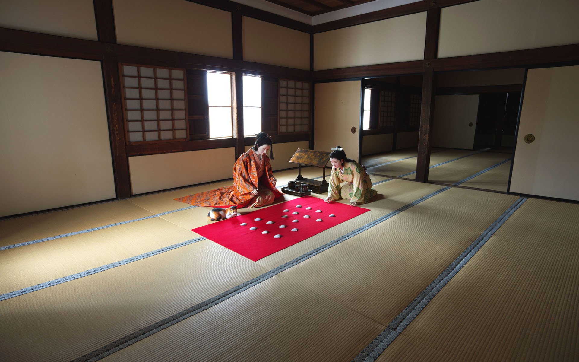 Download Kimono House Japan Cat Man Made Room Japan House Image