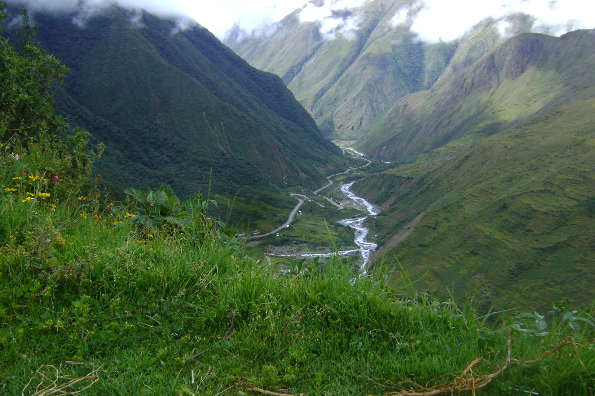 mountain river nature valley Image