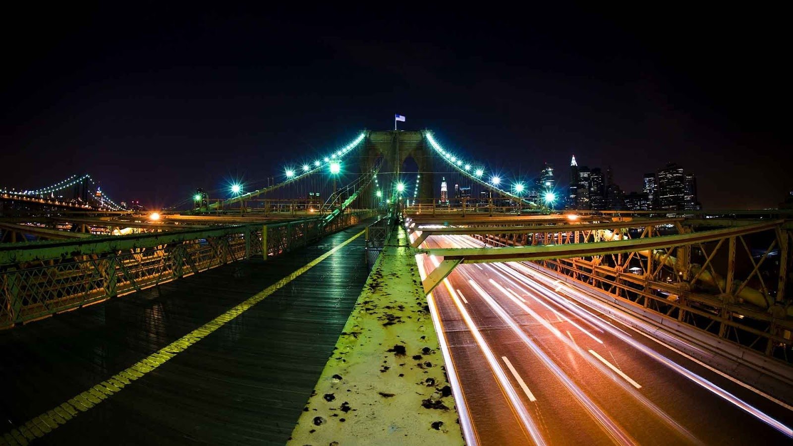 man made Brooklyn Bridge Image