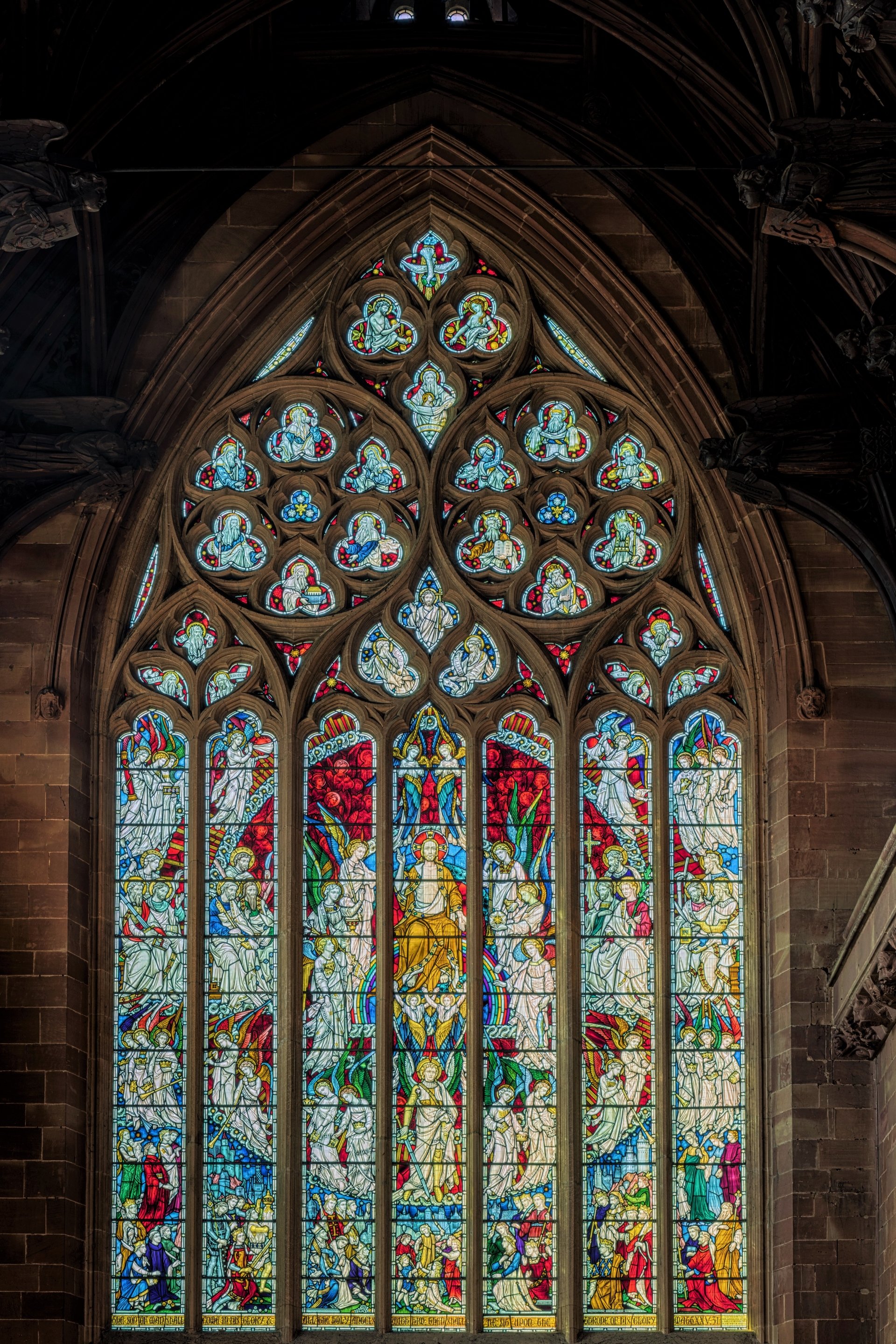 Stained Glass Church Window Photography Stained Glass Arch Church Colors Wi...