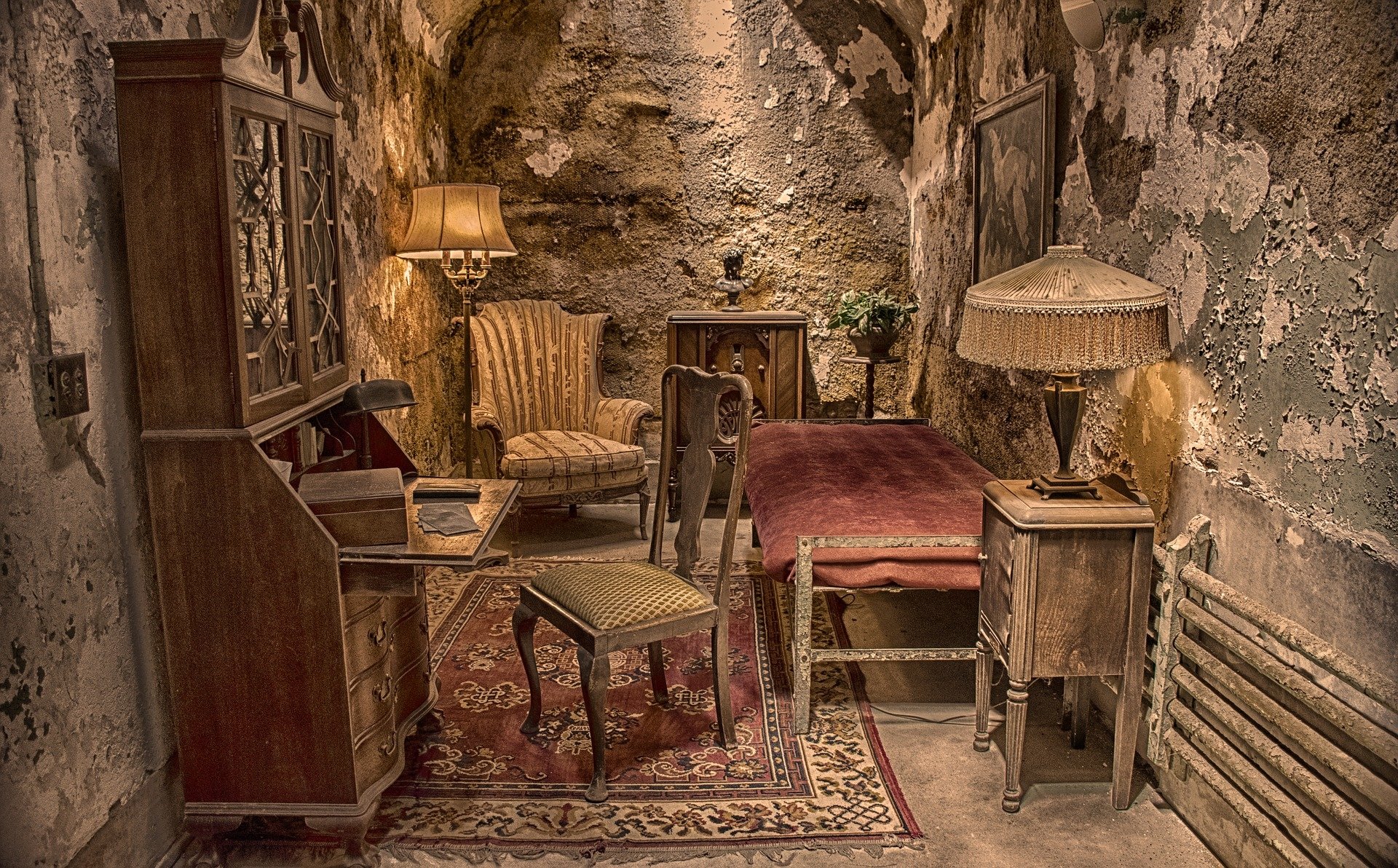  Al Capone's Cell, Eastern State Penitentiary, Philadelphia, Pennsylvania by Booth Kates