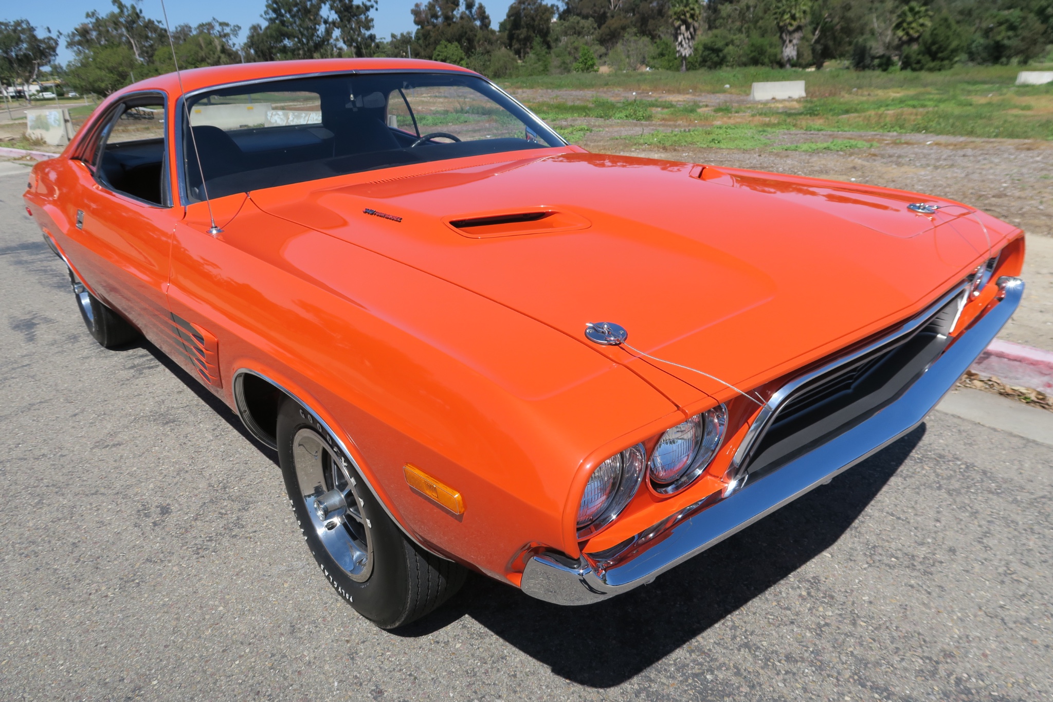 Download Car Old Car Orange Car Muscle Car Vehicle Dodge Challenger Image