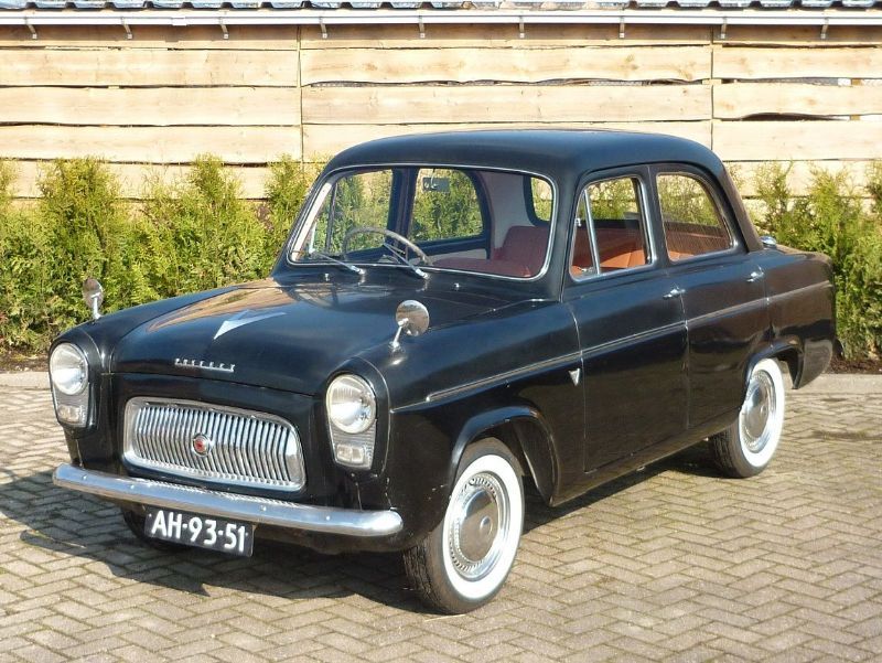 Download Car Old Car Black Car Sedan Vehicle Ford Prefect 100E Image