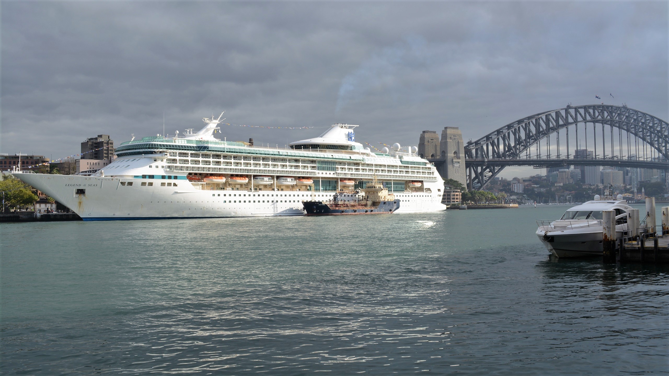 Legend of the Seas Docked in Sydney Harbour Australia by lonewolf6738