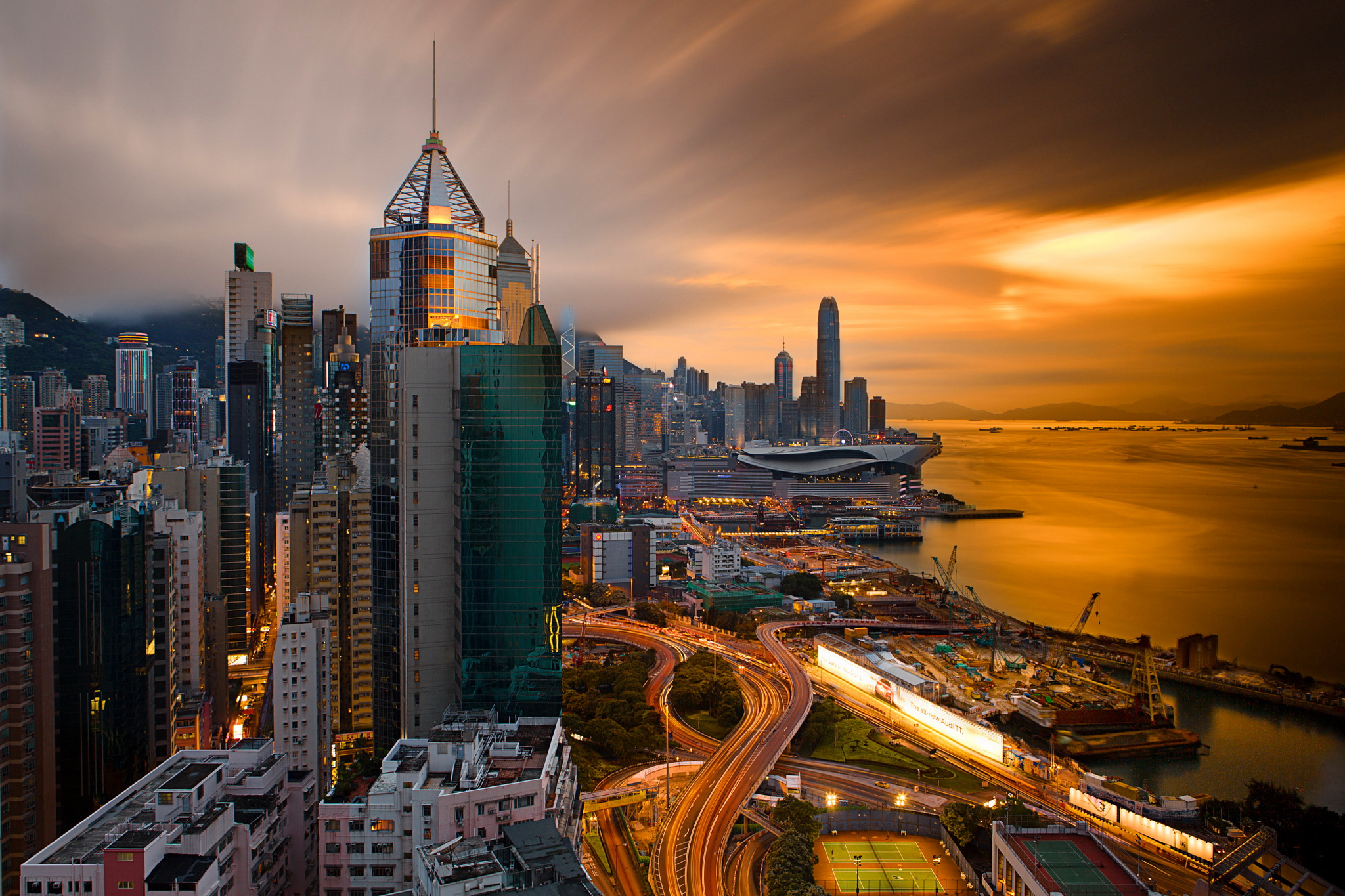 Hong Kong at Sunset