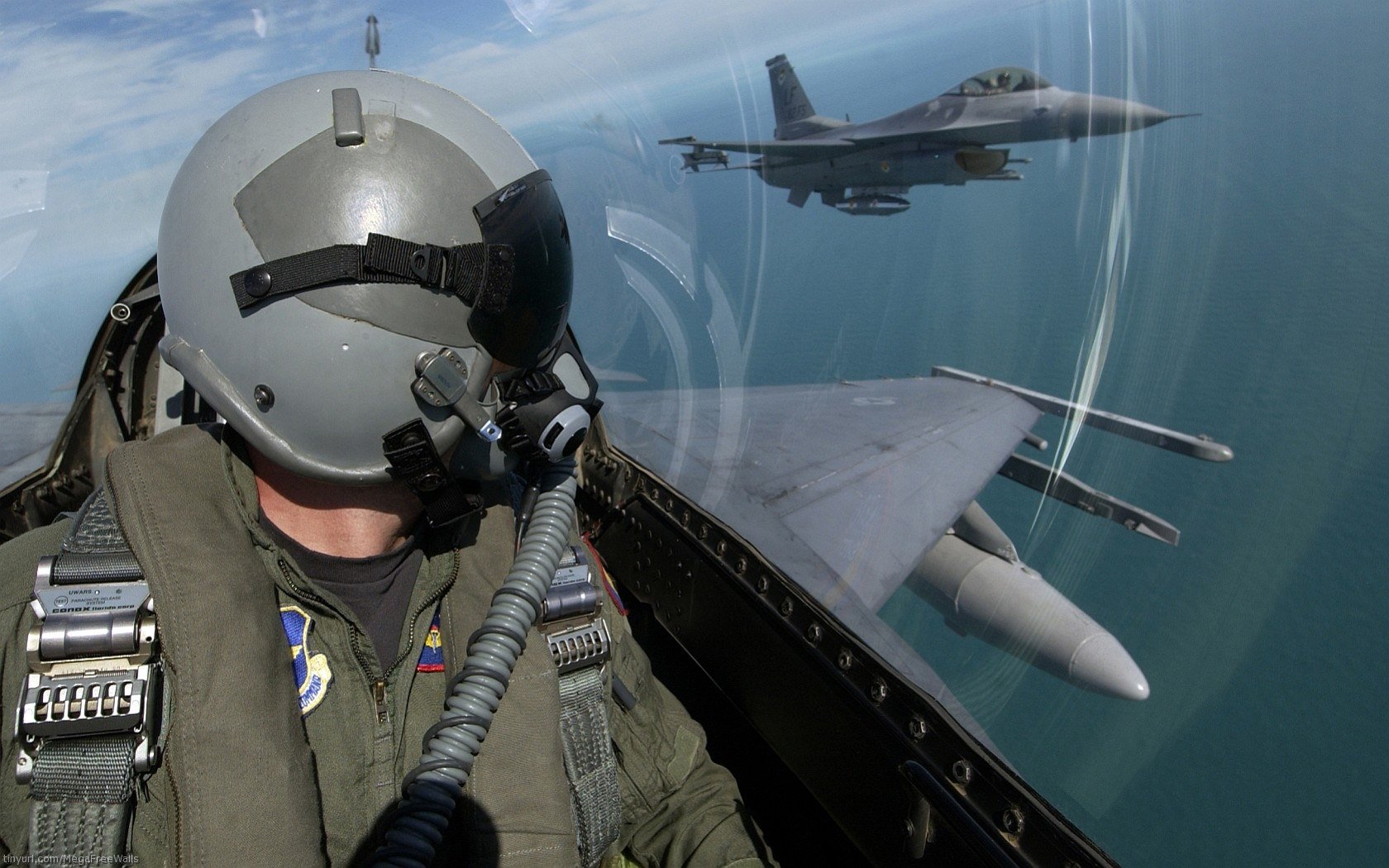 pilot military General Dynamics F-16 Fighting Falcon Image