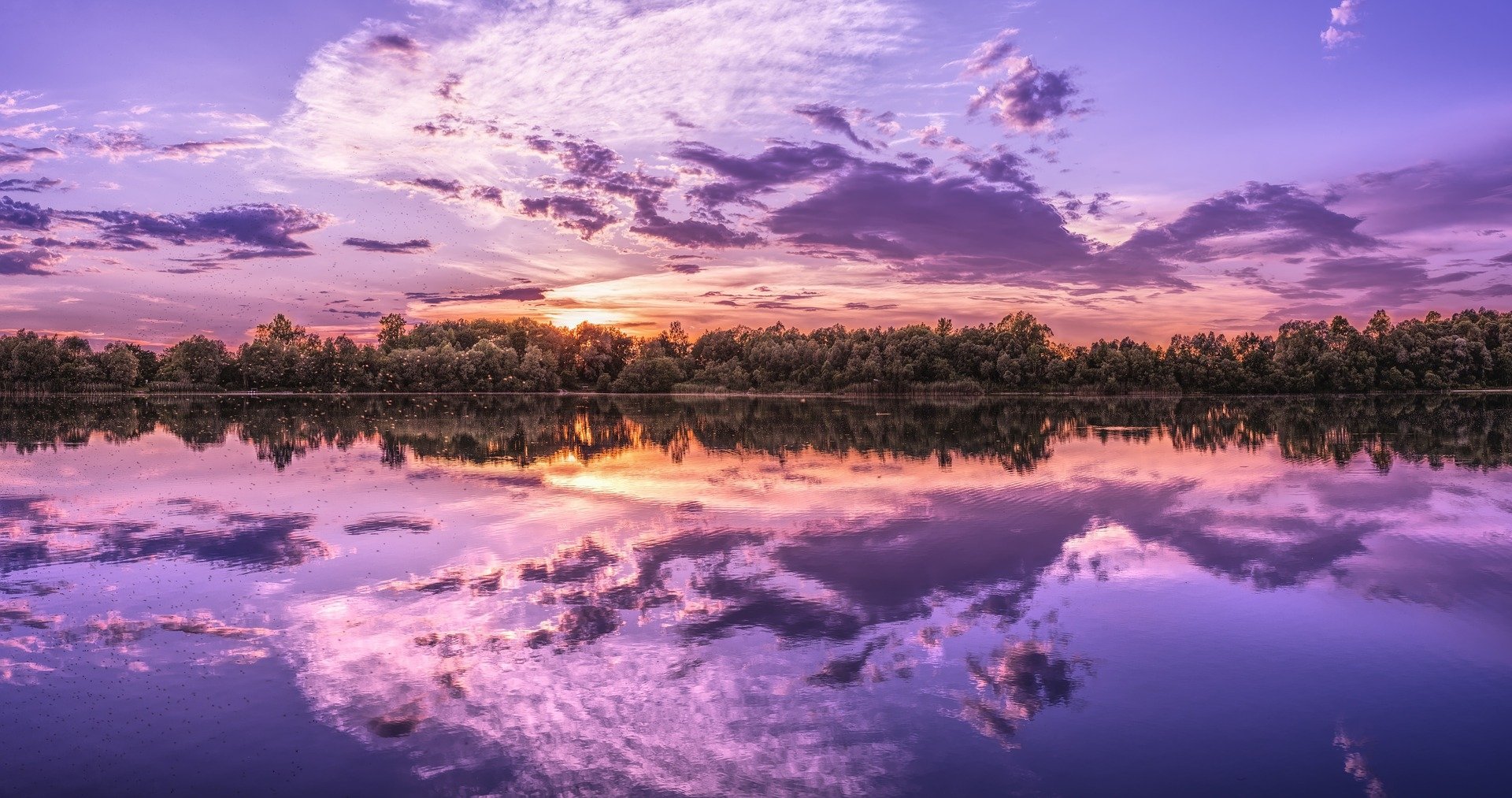  Purple Afterglow Panorama by FelixMittermeier