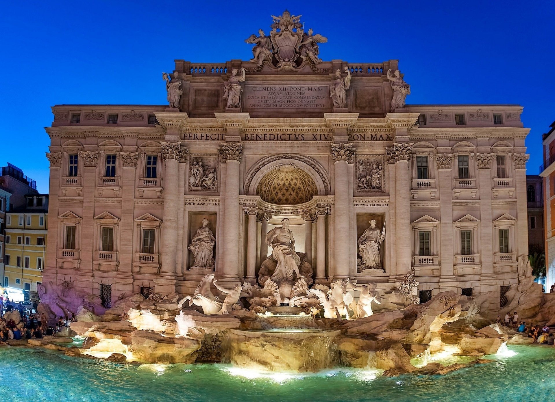 man made trevi fountain Image