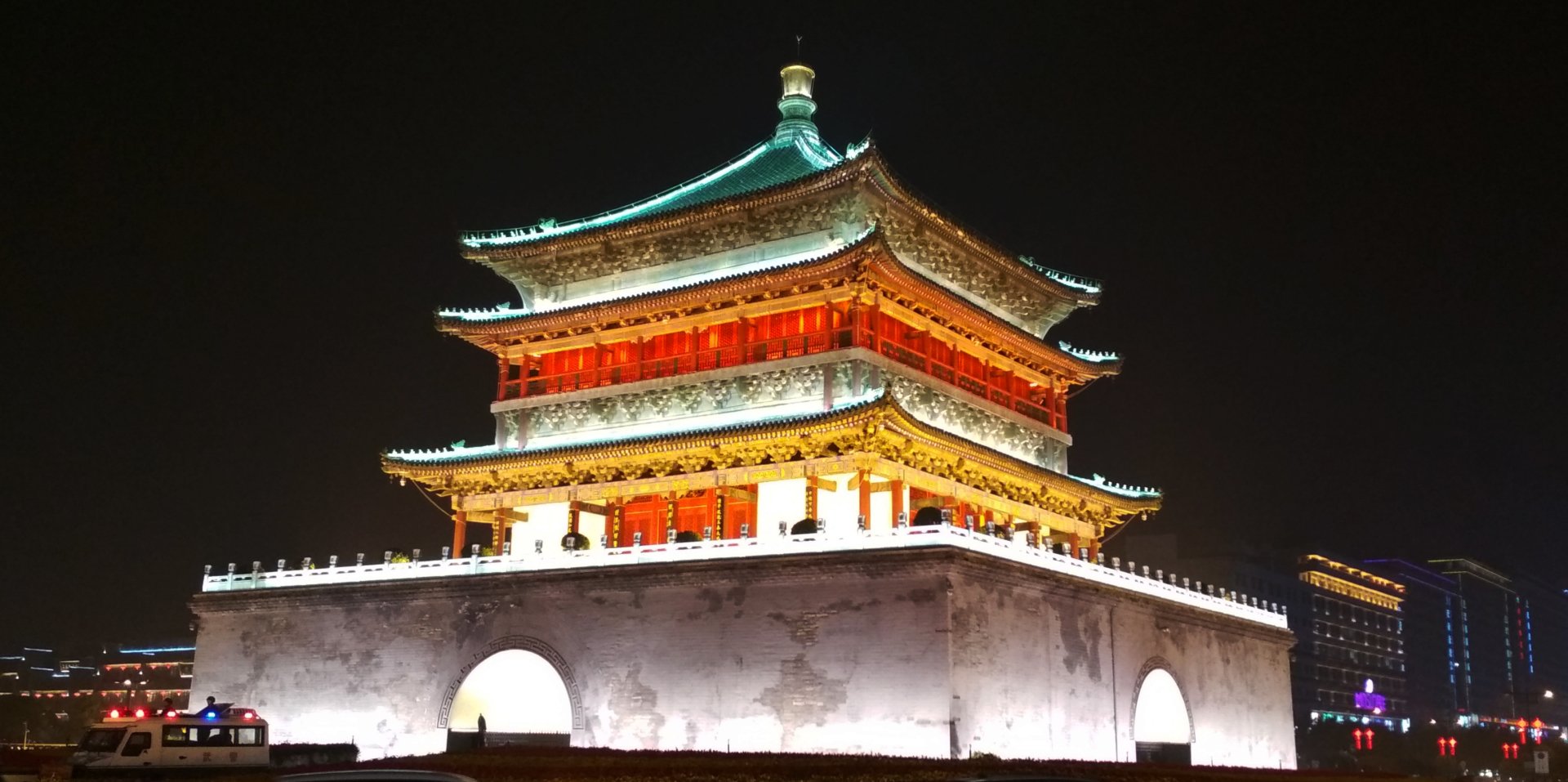 building man made Bell Tower of Xi'an Image