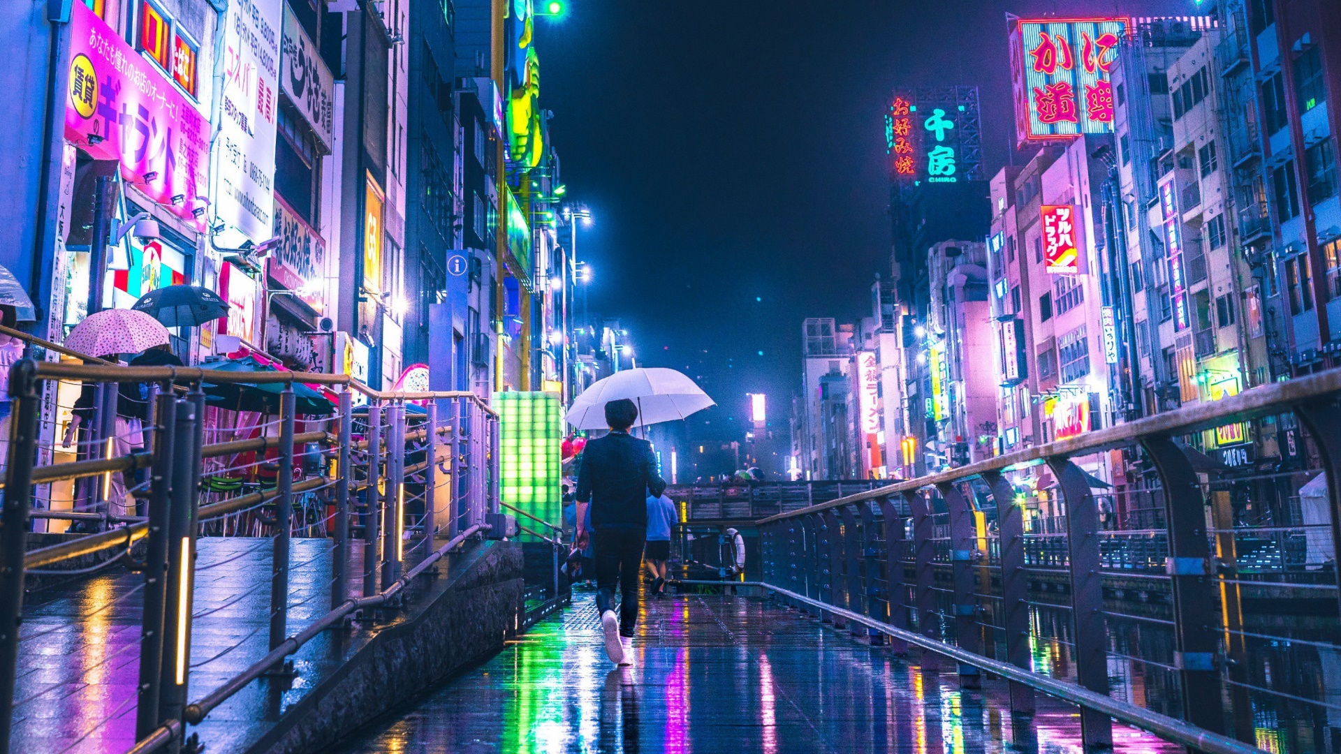 Osaka in the Rain