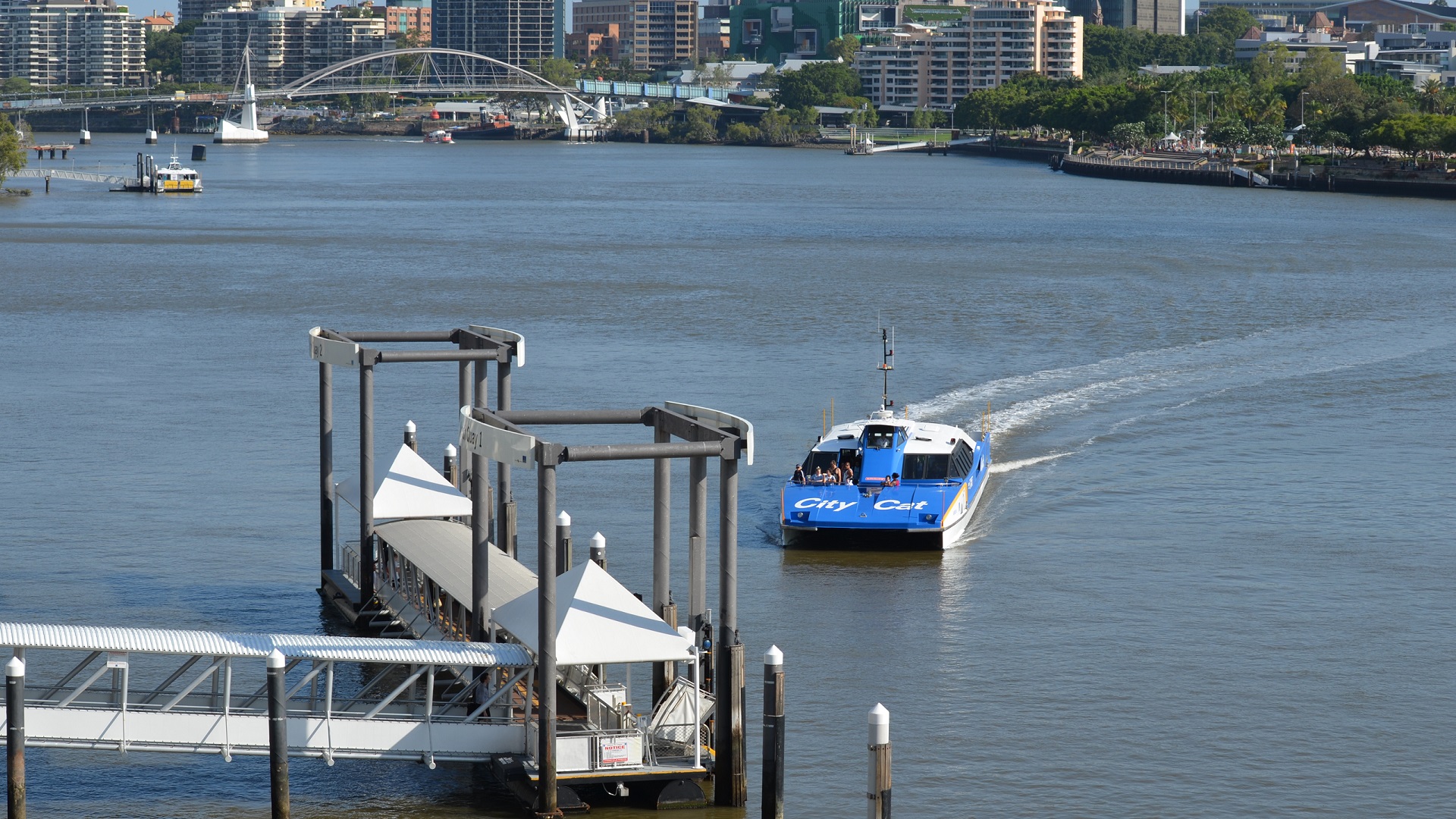 Ferry Wharf, Brisbane River, South Bank, Brisbane by lonewolf6738