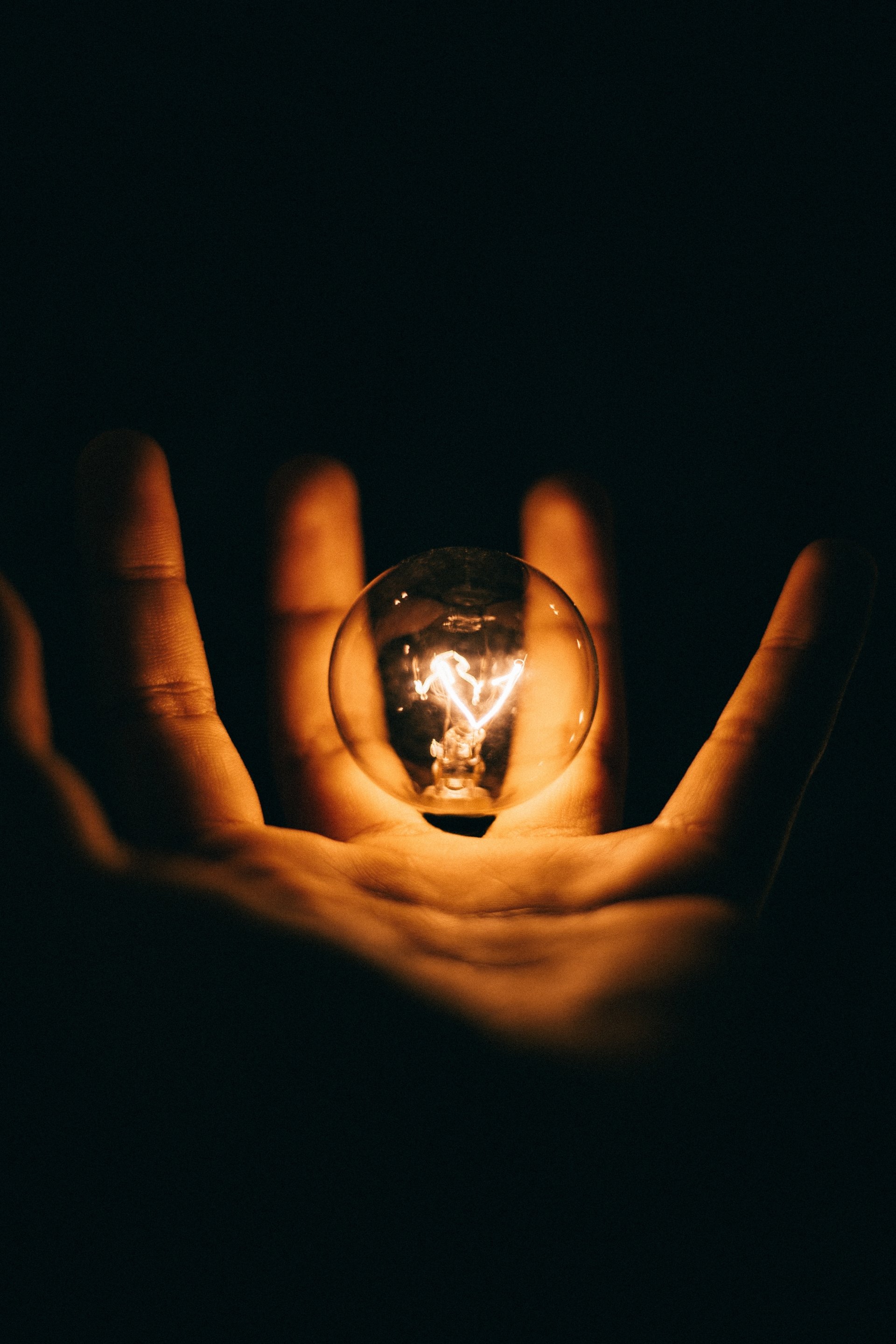 man made light bulb Image