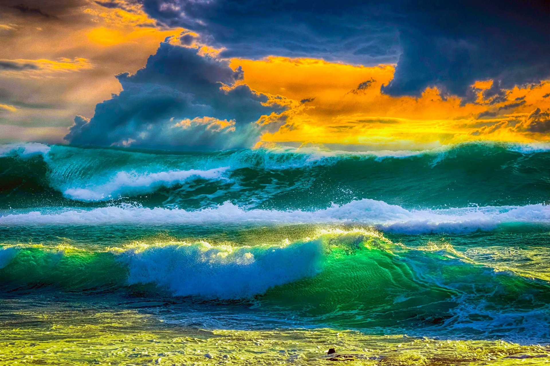 ocean nature wave Ocean Waves Image