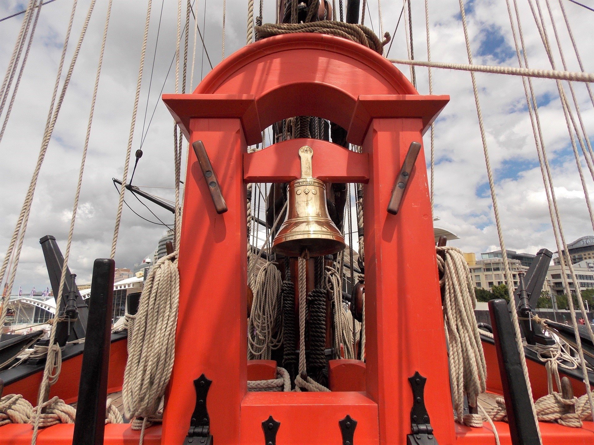  Ship's Bell, HM Bark Endeavour Replica, Australian National Maritime Museum, Sydney