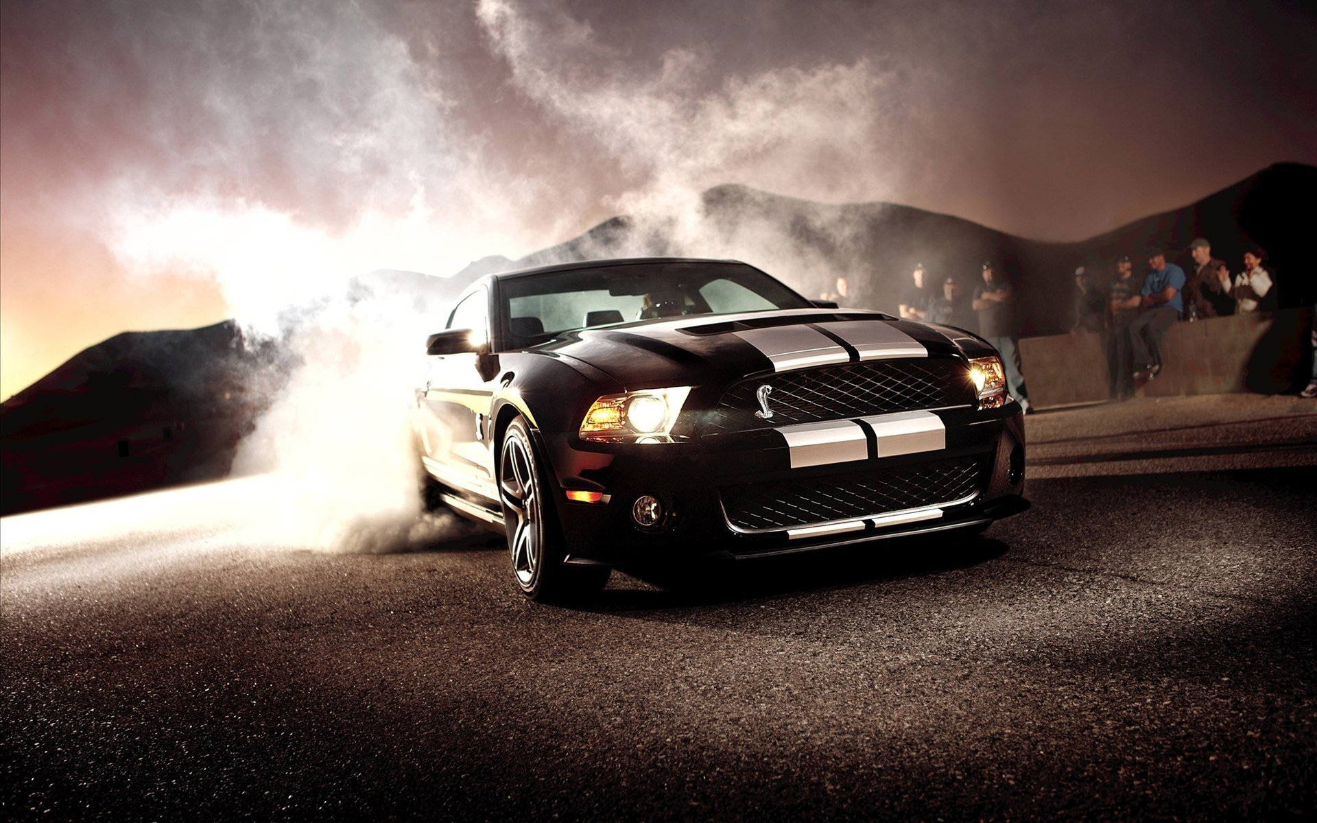 black car vehicle Ford Mustang Image
