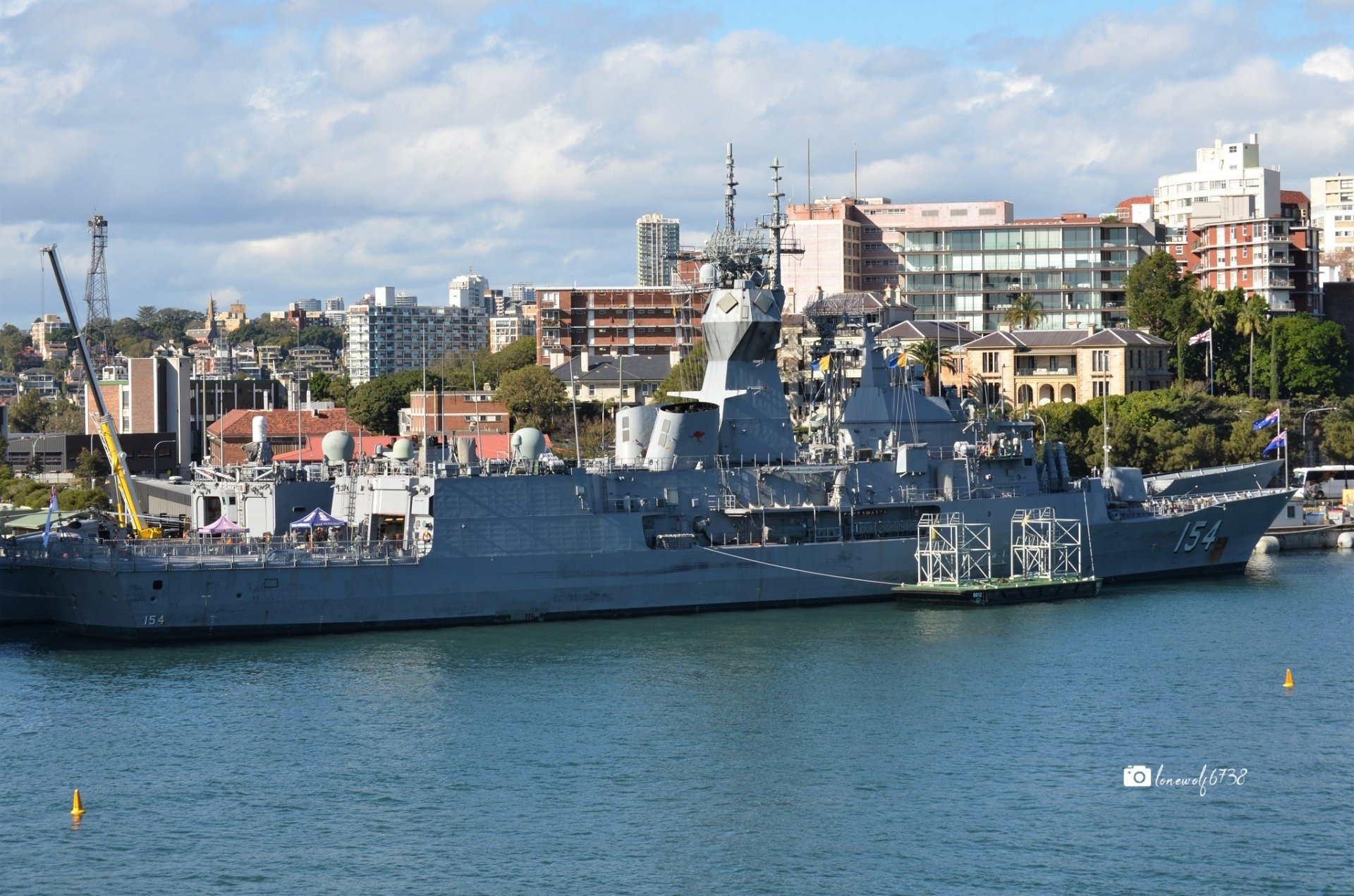  HMAS Parramatta (FFH 154) Docked at Garden Island, Sydney Australia