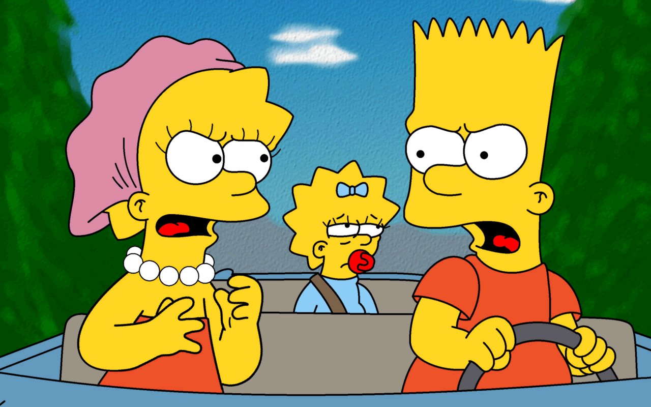 Bart Simpson Lisa Simpson Maggie Simpson TV Show The Simpsons Image