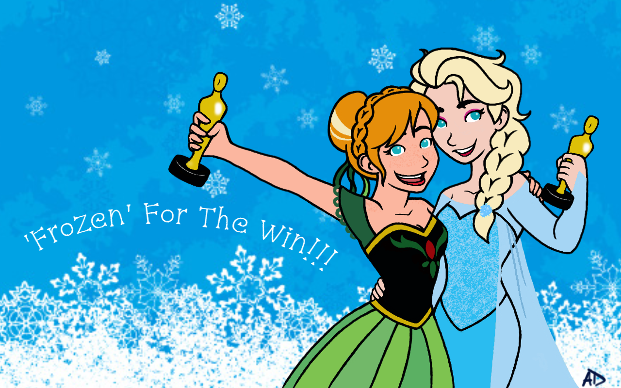 Frozen's Elsa \u0026 Anna Celebrate Victory Together!, image size:1280x800