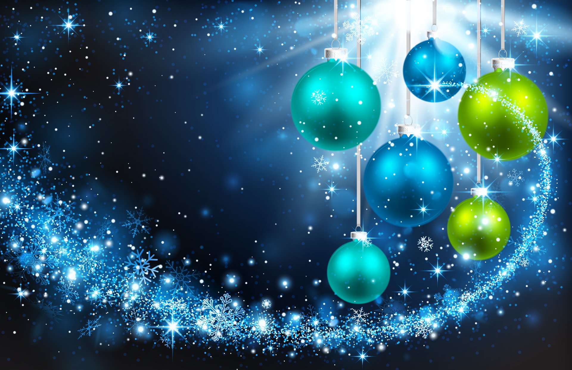 Download Star Green Blue Christmas Ornaments Holiday Christmas Image