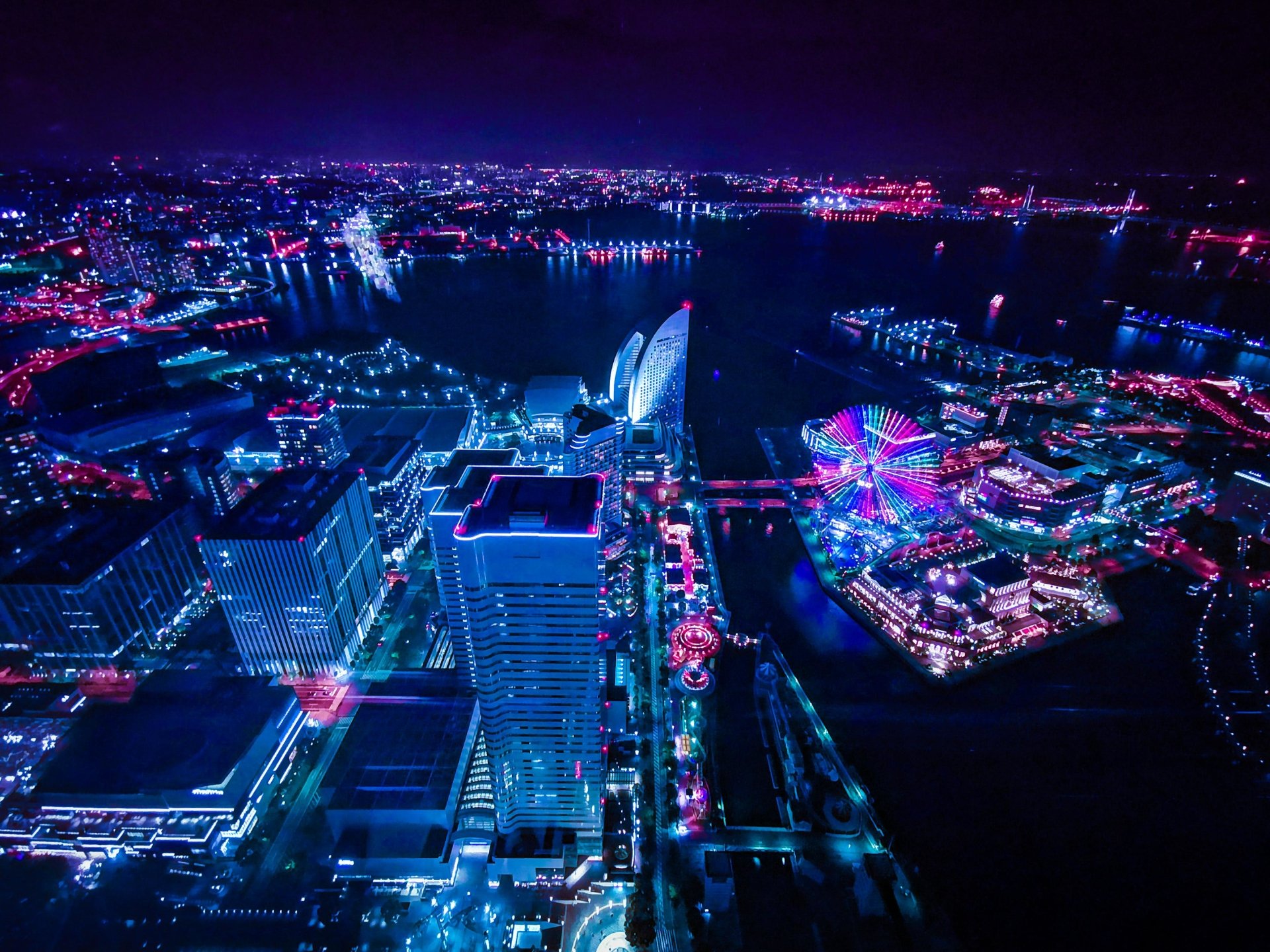 Neon City at Night Image ID 317148 Image Abyss