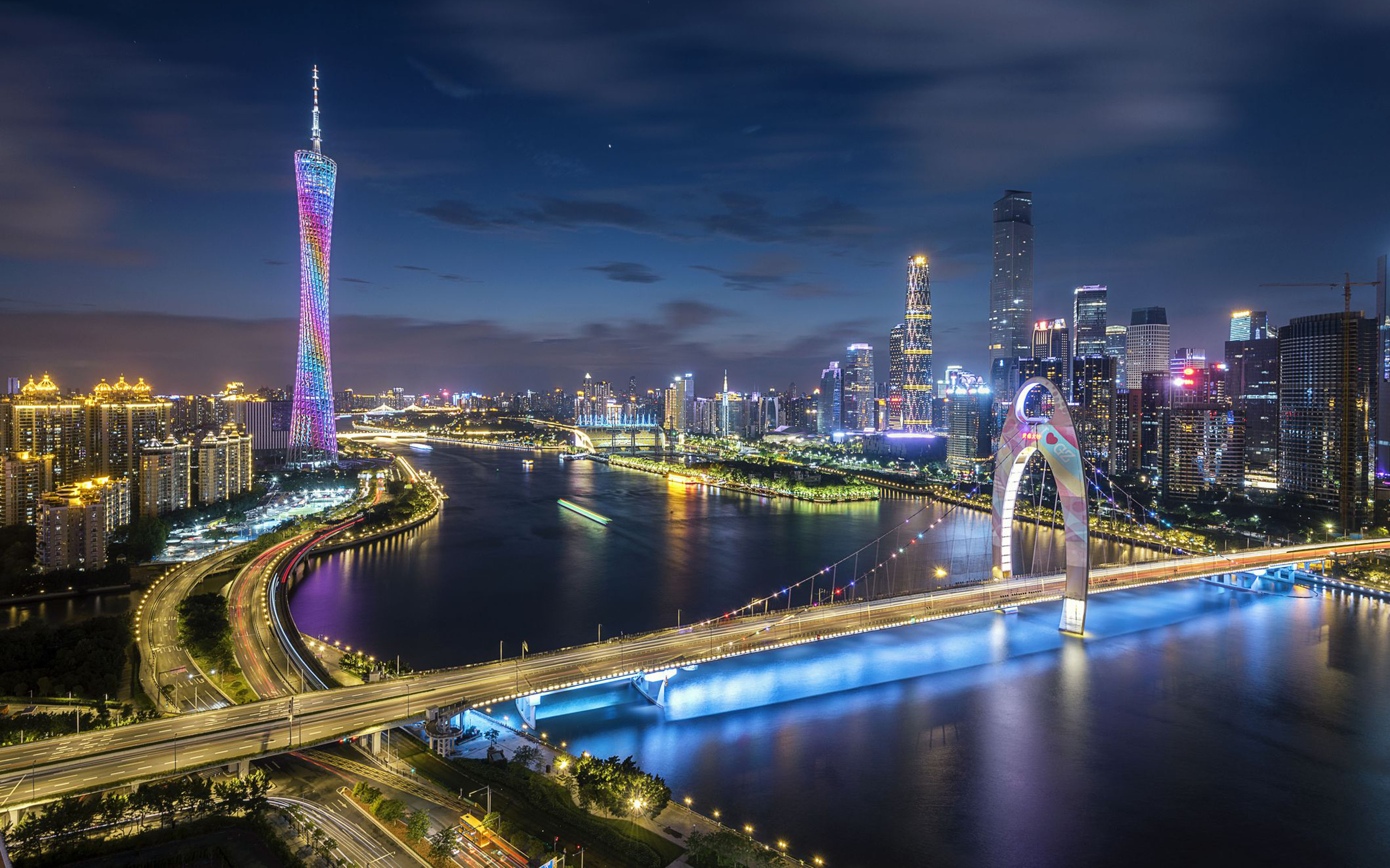 Chinese City at Night - Image Abyss