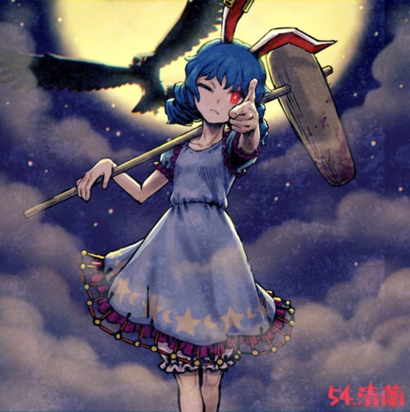 Red Eyes Moon Rabbit by Meimaru Inuchiyo