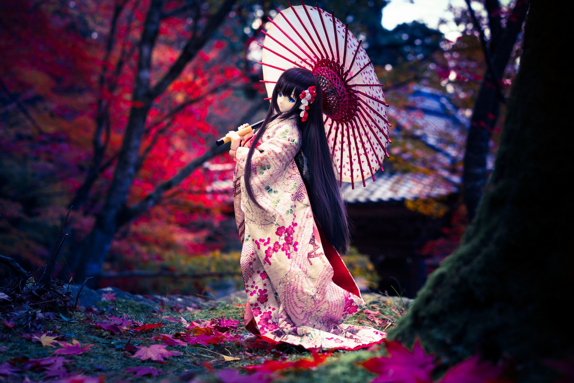 Japanese Girl with Parasol