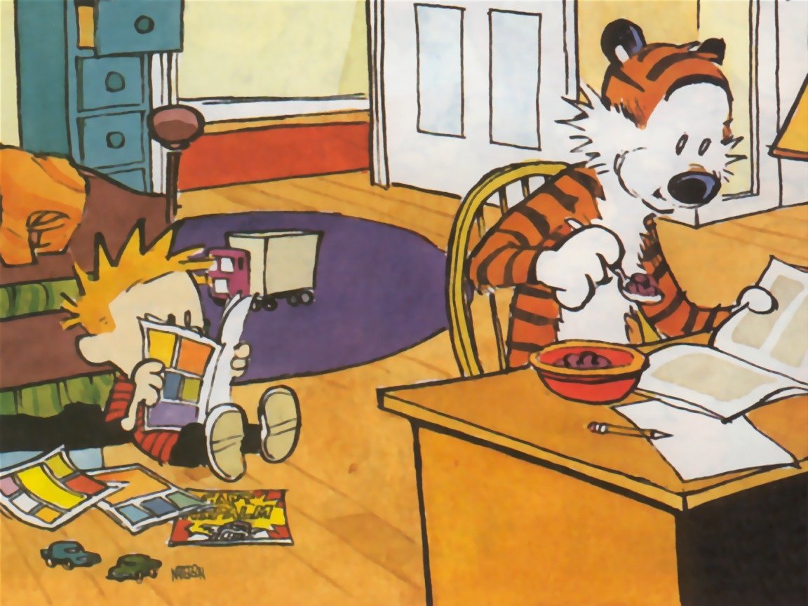 Calvin (Calvin &amp; Hobbes) Hobbes (Calvin &amp; Hobbes) Comic Calvin &amp; Hobbes Image