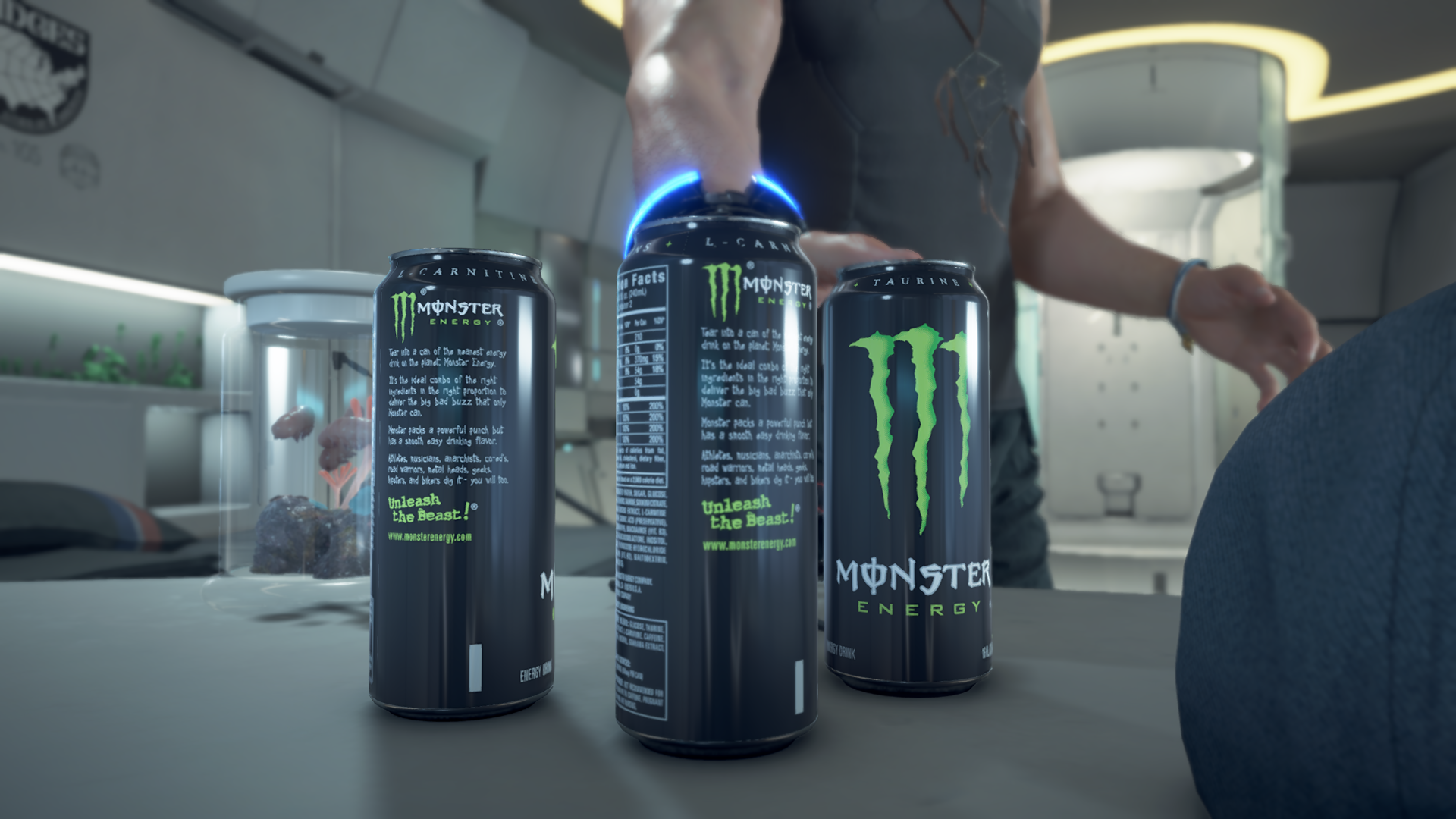 video game Death Stranding energy drink can Image