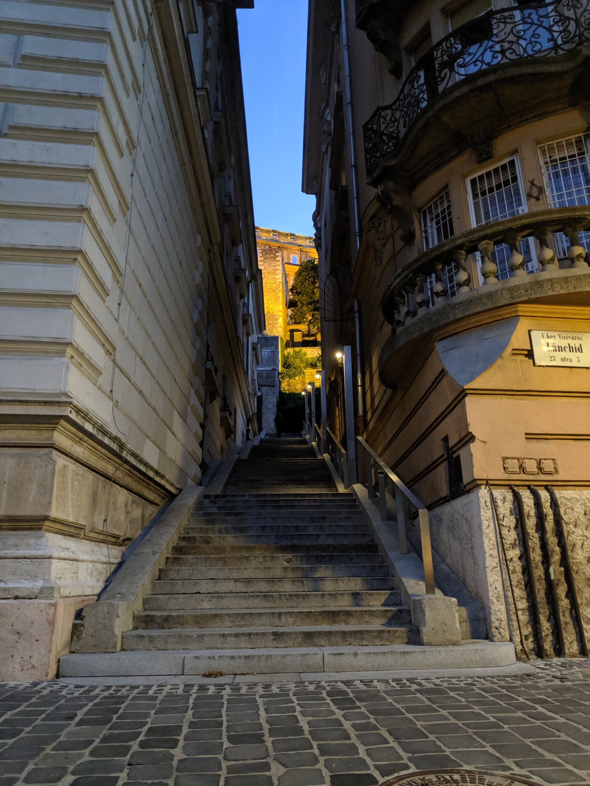  A set of stairs in Buda