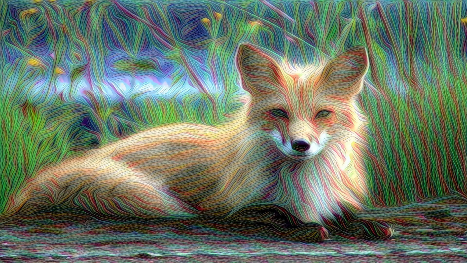 Digital design fantasy fox by NatureWorshiper