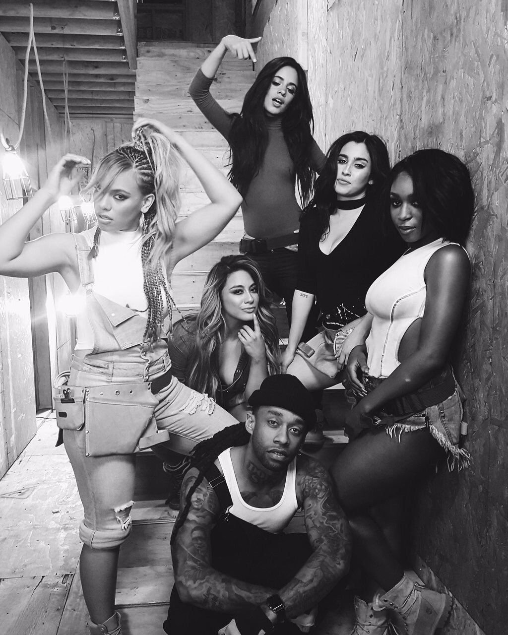 Download Black & White Singer Ty Dolla Sign Dinah Jane Ally Brooke Normani Kordei Camila Cabello Lauren Jauregui Music Fifth Harmony Image