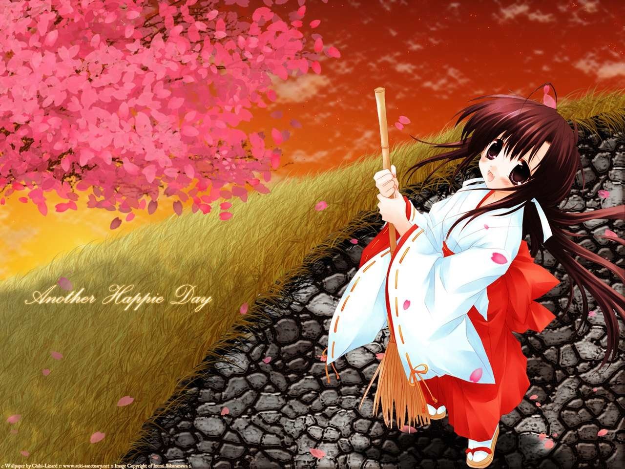 Anime shrine maiden Image