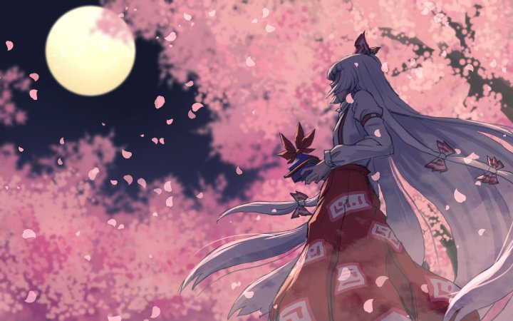 Fujiwara no Mokou Anime Touhou Image