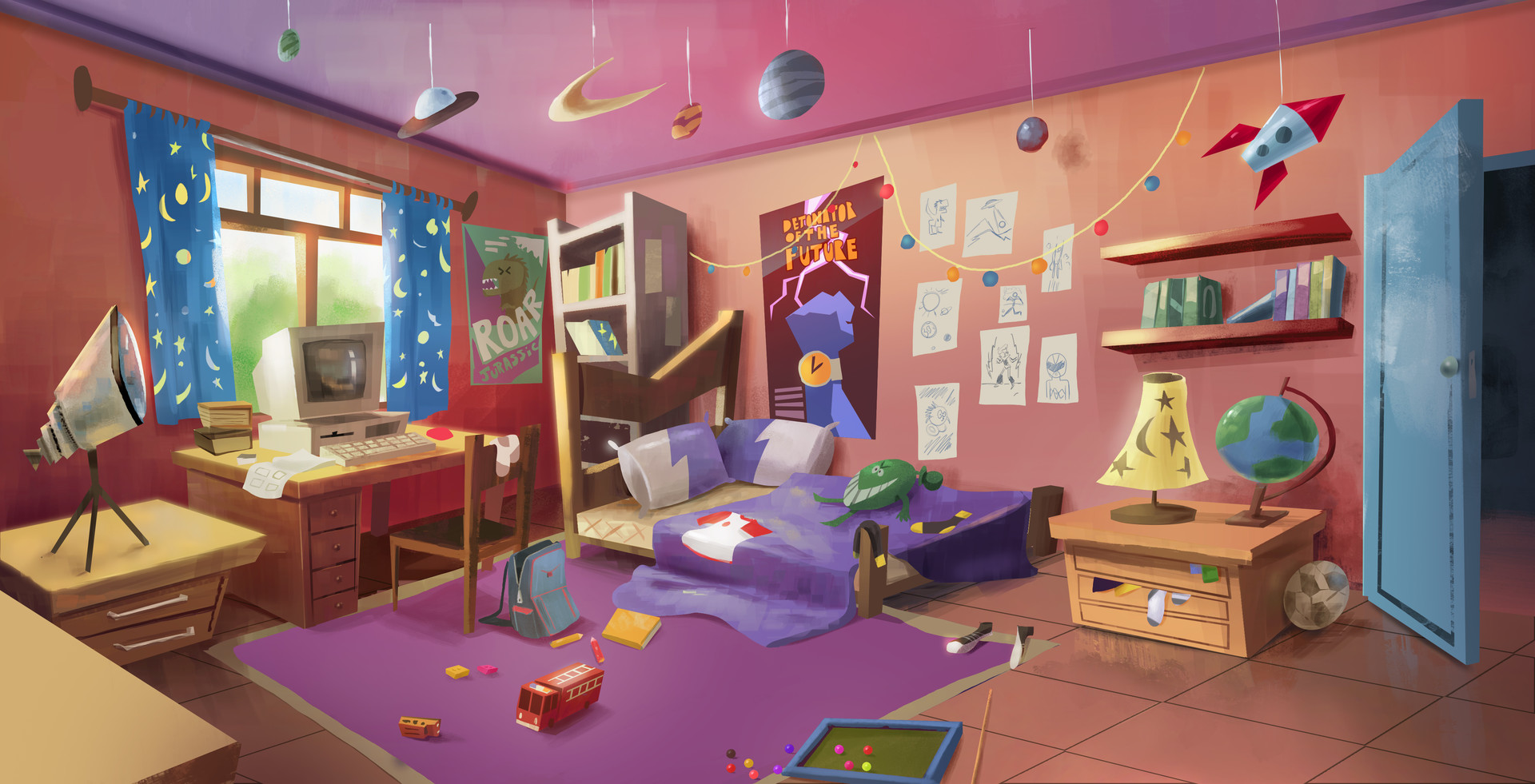 Astronaut bedroom by Everton Caetano