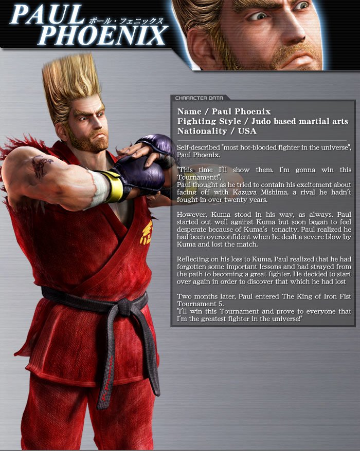 Paul Phoenix video game Tekken 5 Image