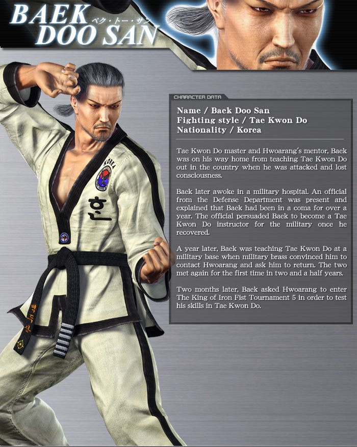 Baek Doo San video game Tekken 5 Image