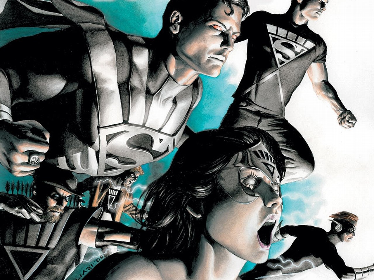 Black Lantern Green Arrow Wonder Woman Superman Comic Blackest Night Image