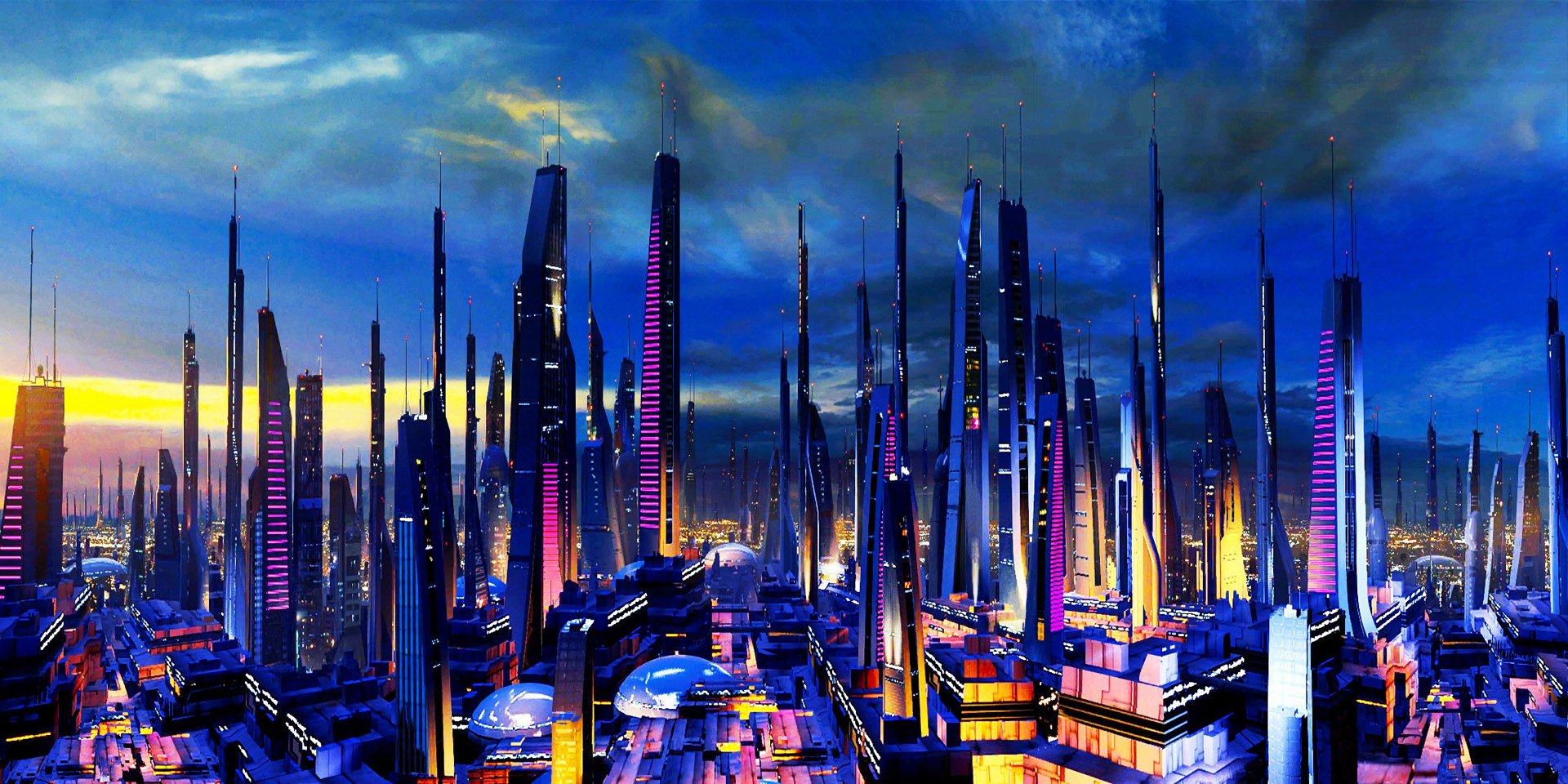 Download Neon Colorful Futuristic City Video Game Mass Effect 2 Futuristic City Futuristic Gaming Image