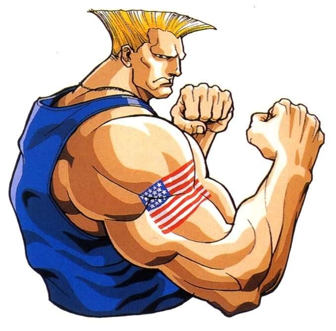 Guile (Street Fighter) video game Street Fighter II Turbo: Hyper Fighting Image