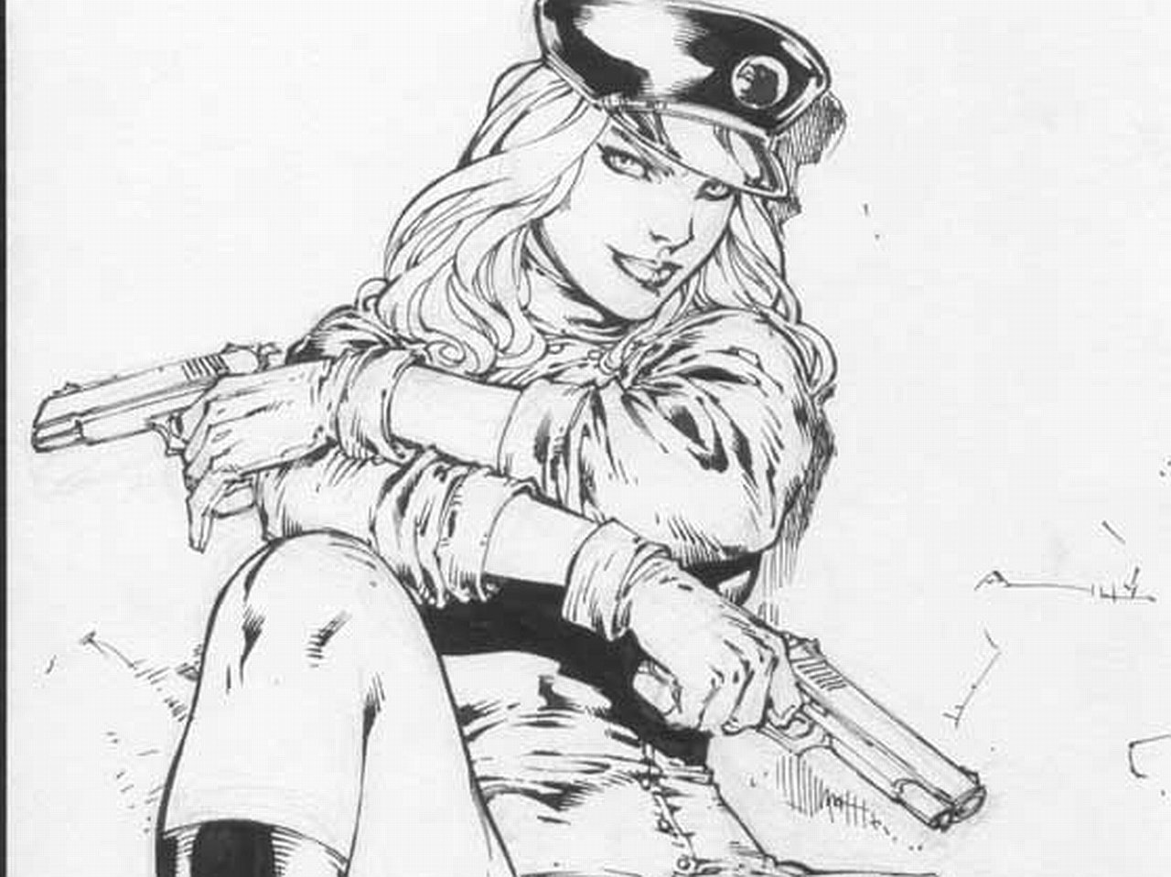 Comic Lady Blackhawk Image