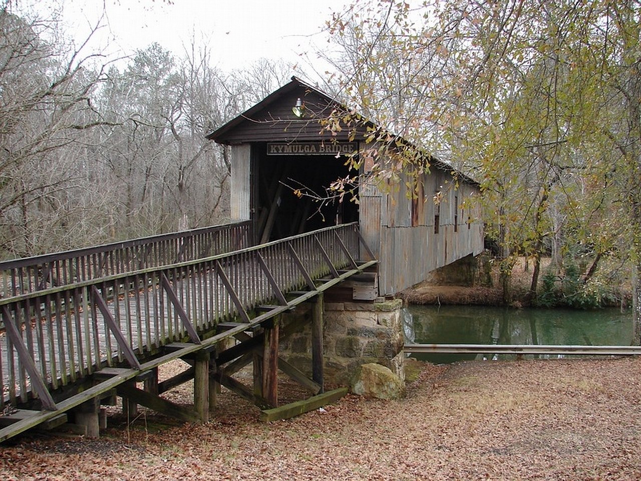 bridge man made covered bridge Image