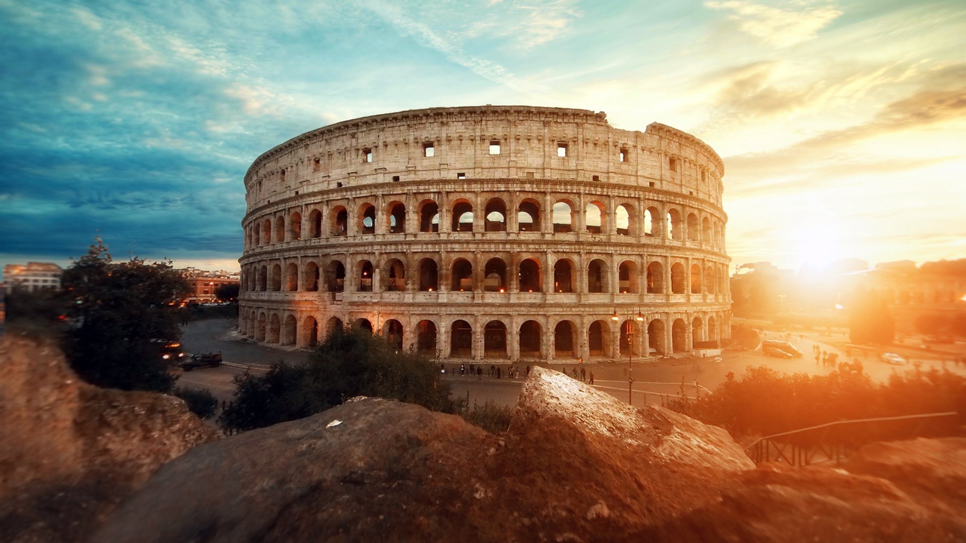Rome man made Colosseum Image