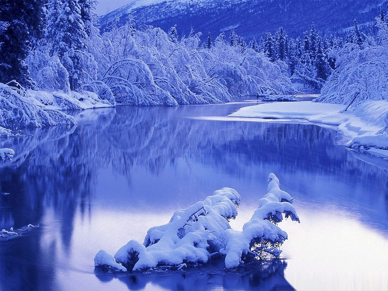 Mirror Lake in Winter Image - ID: 339404 - Image Abyss