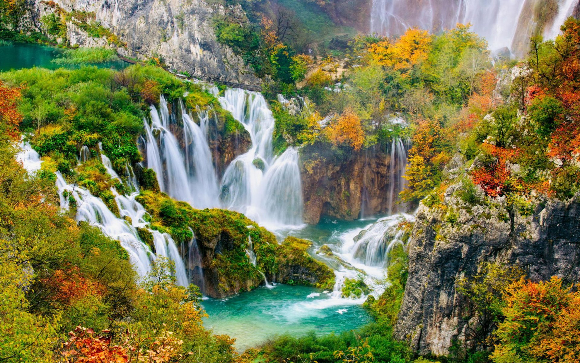Download Fall Nature Waterfall Image