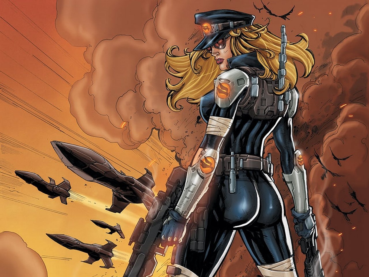 Comic Lady Blackhawk Image